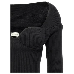 Sweter z Prążkowanej Mieszanki Wiskozy 06