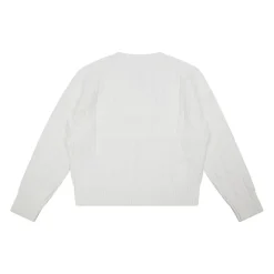 Sweter z warkoczowym splotem