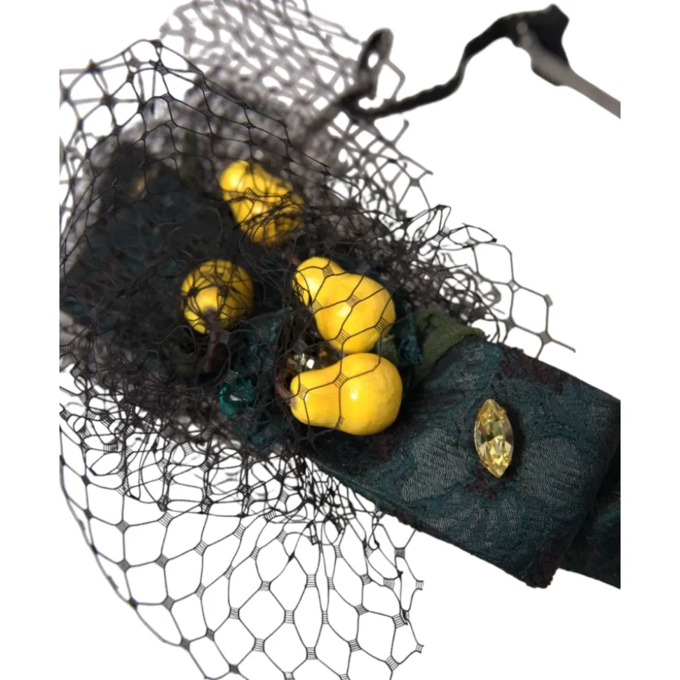 Sycylijski Cytrynowy Kryształowy Opaska Tiara