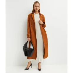 Tate Suede Trench