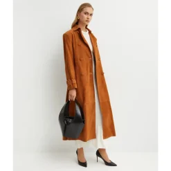 Tate Suede Trench