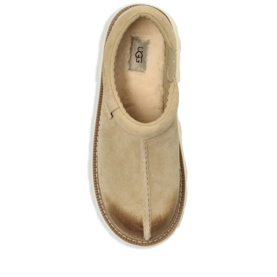 Żółte Zamszowe Lug Loafer Buty