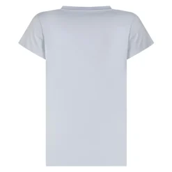 T-shirt z detalami z guzikami
