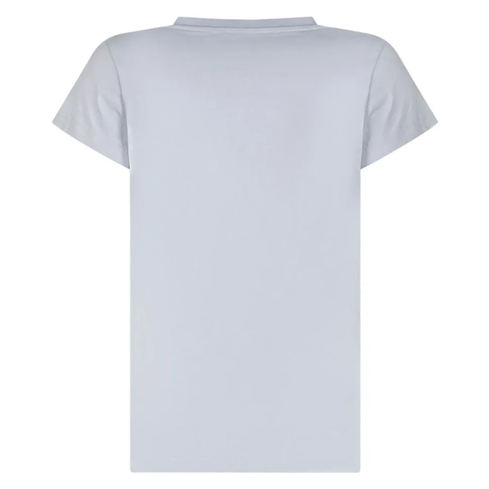 T-shirt z detalami z guzikami