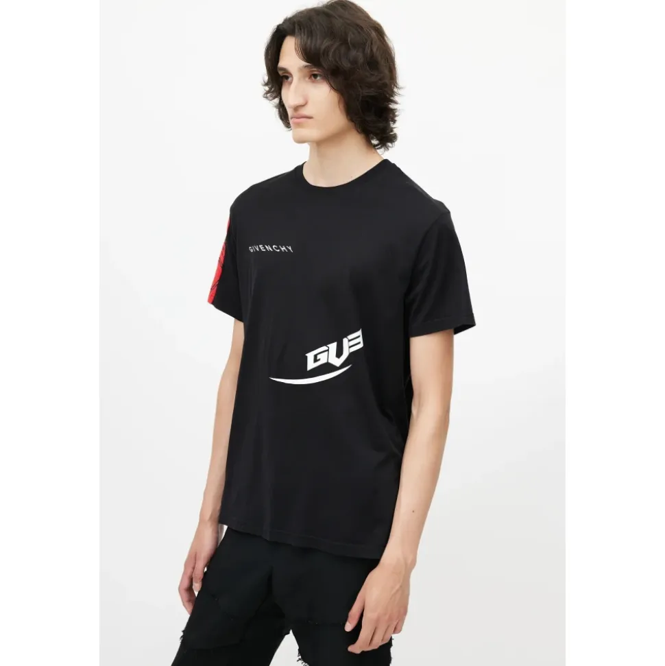 T-shirt z nadrukiem logo w kolorze czarnym