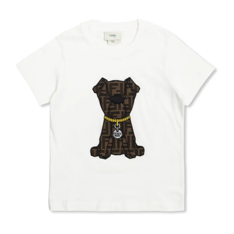 T-shirt z naszywką