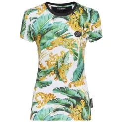 T-Shirt z Okrągłym Dekoltem