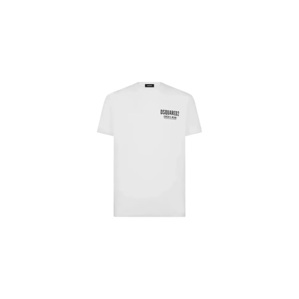 T-Shirt z Okrągłym Dekoltem