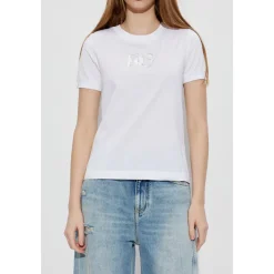 T-Shirt z połyskującym logo