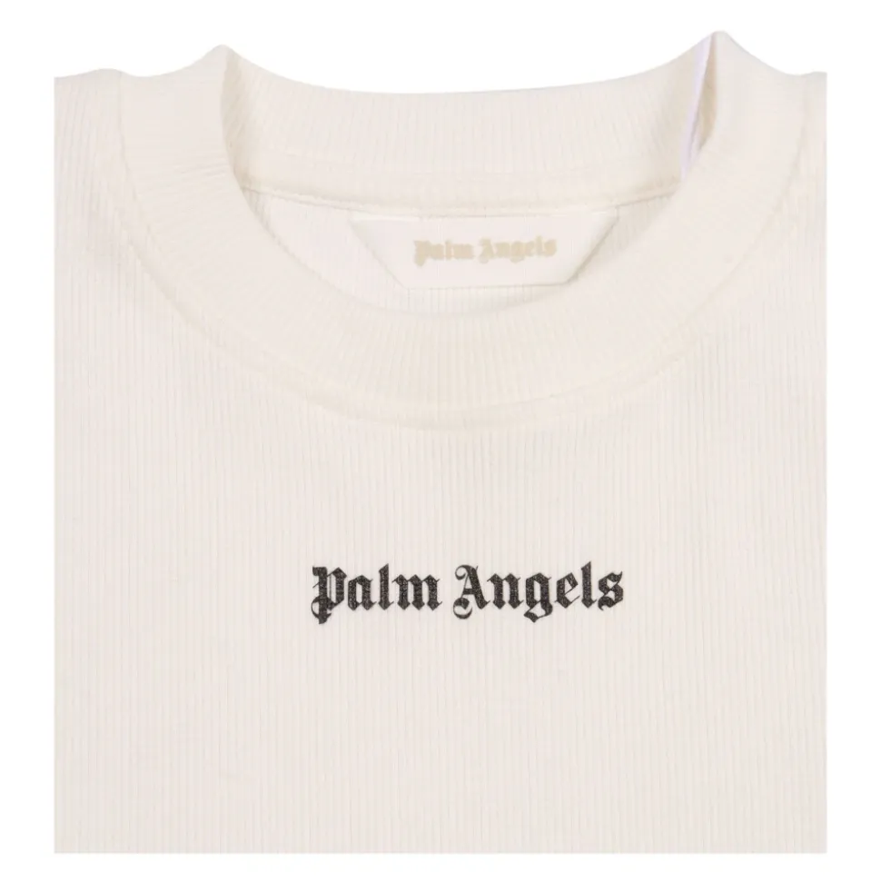 T-shirt z prążkowanym logo dla niemowląt