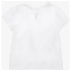 T-shirt z Różanym Nadrukiem dla Dziewczynek