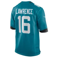 Turkusowy Jaguars Trevor Lawrence NFL Jersey
