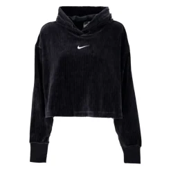 Velvet Cropped Hoodie