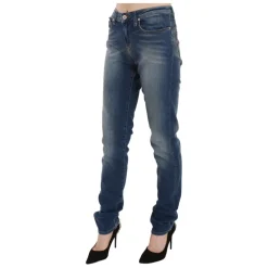 Vintage Blue Slim Mid-Waist Jeans