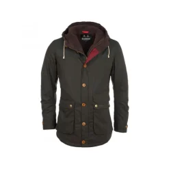 Woskowany Parka Gra Oliwkowy