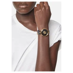 Zegarek damski Palazzo Empire 39 mm Meduza na tarczy Pasek skórzany VECO01420