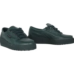 Zielone koronkowe buty dla kobiet